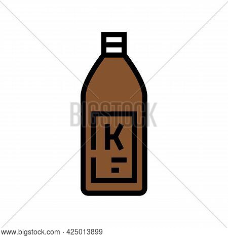 Shampoo Keratin Bottle Color Icon Vector. Shampoo Keratin Bottle Sign. Isolated Symbol Illustration