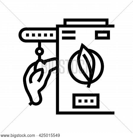 Chicken Feather Pluck Machine Line Icon Vector. Chicken Feather Pluck Machine Sign. Isolated Contour