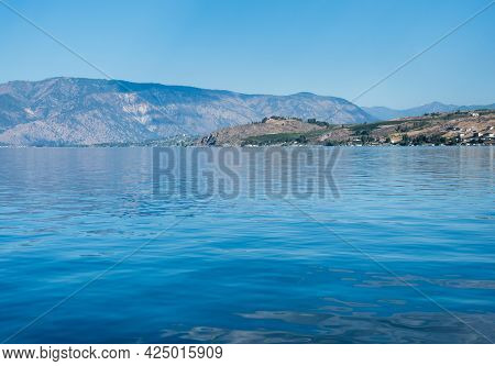 Morning View Of Lake Chelan From The Waterfront At Chelan-stehekin Ferry Dock - Washington State, Us