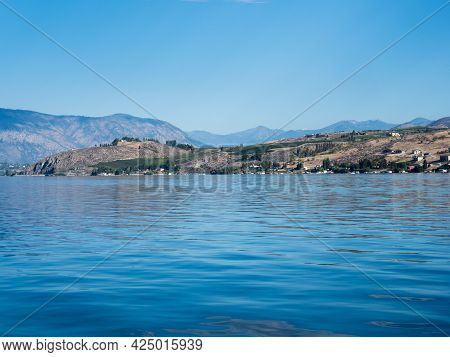 Morning View Of Lake Chelan From The Waterfront At Chelan-stehekin Ferry Dock - Washington State, Us