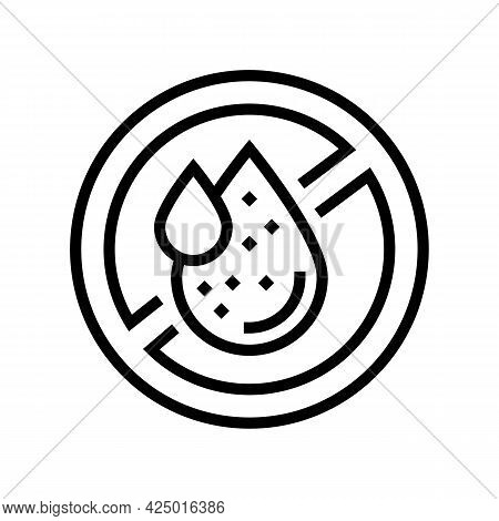 Formaldehyde Free Keratin Line Icon Vector. Formaldehyde Free Keratin Sign. Isolated Contour Symbol 