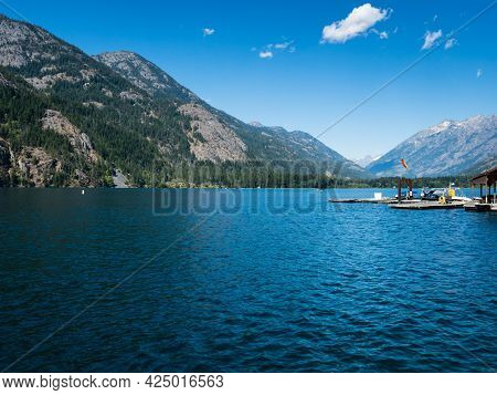 Boat Landing At Stehekin, A Secluded Community At The North End Of Lake Chelan - Washington State, U
