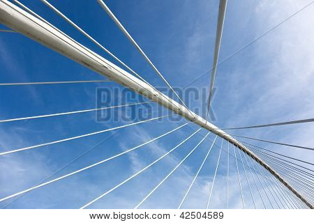 Zubizuri BrÃ¼cke, Bilbao, Bizkaia, Baskenland, Spanien