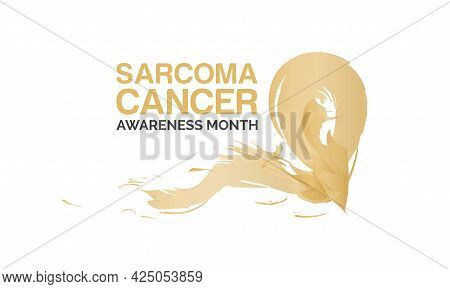 Sarcoma Cancer Awareness Month Banner Concept Observed On Every July. Sarcoma Cancer Background, Ban