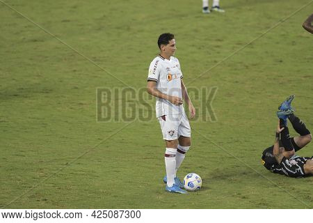 Rio, Brazil - June 27, 2021: Ph Ganso Player In Match Between Fluminense Vs Corinthians By 7st Round