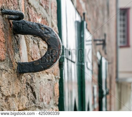 Close-up Of Old Vintage Brick Wall In Germany