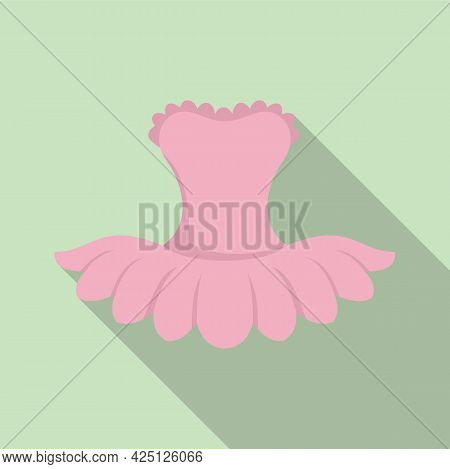 Ballet Dress Icon Flat Vector. Ballerina Dancer Dress. Ballet Kid Dance Clothes