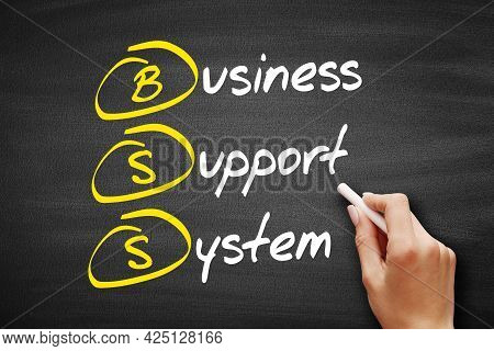 Bss - Business Support System, Acronym Concept On Blackboard