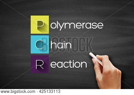 Pcr - Polymerase Chain Reaction, Acronym, Medical Concept Background On Blackboard