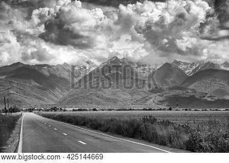 Stormy alpine landscape in the Fagaras Mountains, Romania, Europe