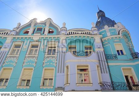 Old architectural detail in Oradea, Romania, Europe