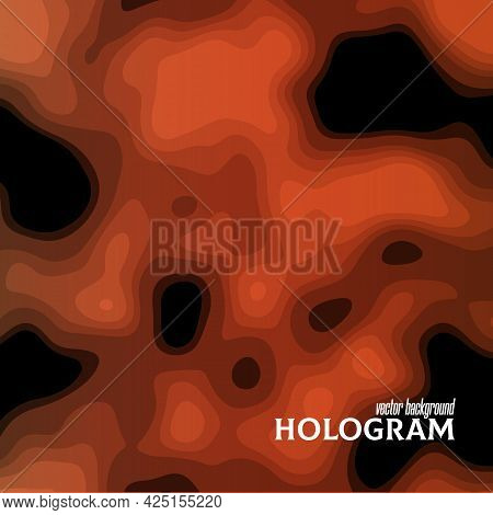Modern Abstract Colorful Background Similar To The Image Of A Thermal Imager, Scanner, Tomograph, Et
