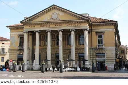 Mantova - Italy - March 27, 2010: Teatro Sociale, Social Theater, In Mantova. Italy