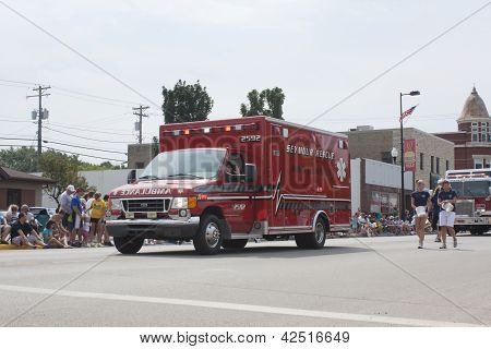 Red Seymour Rescue Ambulance