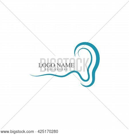 Hearing Logo Template Vector Icon Design