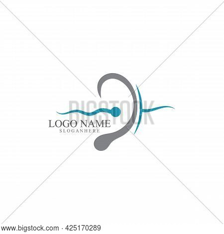 Hearing Logo Template Vector Icon Design
