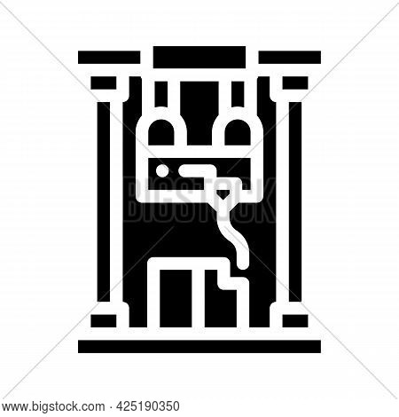 First Sample Production Glyph Icon Vector. First Sample Production Sign. Isolated Contour Symbol Bla