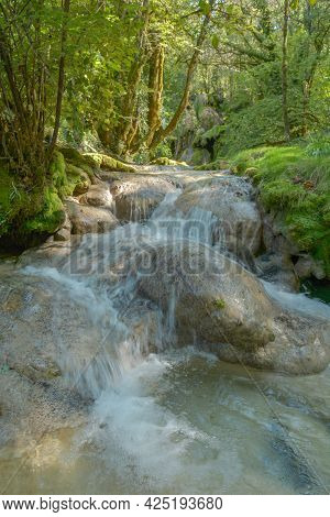 The Tufa Waterfall Near Arbois.