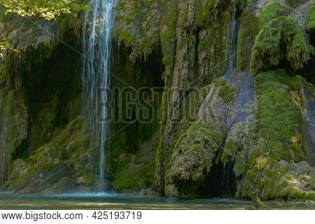The Tufa Waterfall Near Arbois.