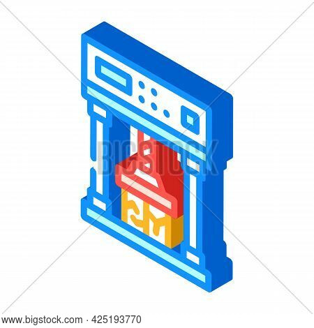 Crash Test Isometric Icon Vector. Crash Test Sign. Isolated Symbol Illustration