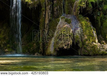 The Tufa Waterfall Near Arbois.