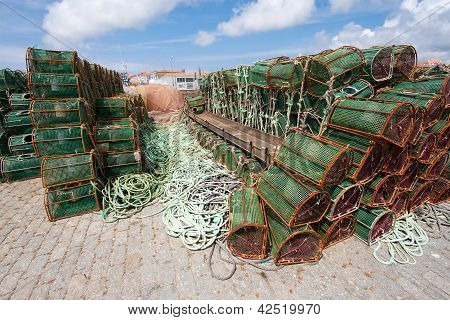 Camarinas Port, La Coruna, Galiçya, İspanya