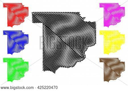 Sauk County, State Of Wisconsin (u.s. County, United States Of America, Us) Map Vector Illustration,