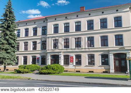 Pila, Poland - May 31, 2021: Bydgoska 21 Office Building In Pila City.