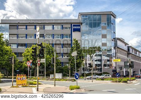 Wetzlar, Germany 23.05.2021: Zeiss - Hensold - Optical Factory In Wetzlar, Germany