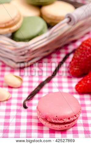 อย่างไร Macaron สีแดง