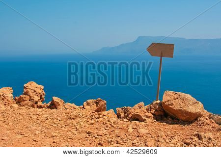 Blick auf das Mittelmeer von Kreta, Griechenland