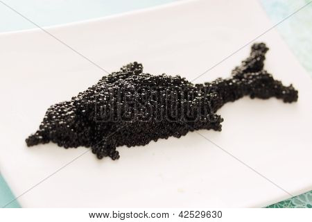 Caviale a forma di pesce