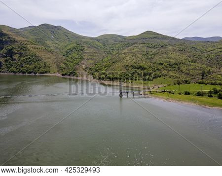Aerial View Of Studen Kladenets Reservoir, Kardzhali Region, Bulgaria