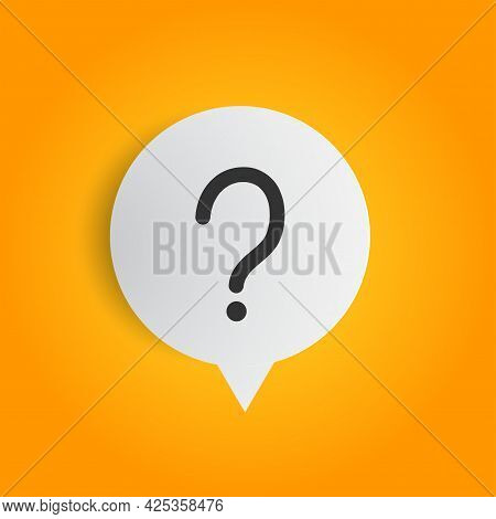 Question Mark Vector Isolated Icons. Help Sign Speech Bubble. Chat Question Icon. Question Concept.