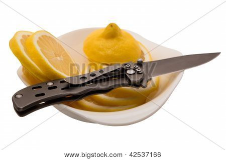 Limon ve bıçak