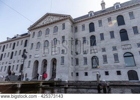 Amsterdam, Netherlands -12 March 2016: The National Maritime Museum, Het Scheepvaartmuseum, Maritime