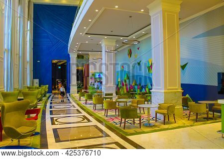 Belek, Antalya, Turkey - May 15, 2021: The Land Of Legends Theme Park In Belek.