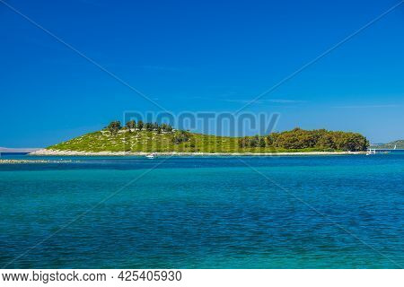 Amazing Islands On Adriatic Sea In Croatia, Near Town Of Pakostane