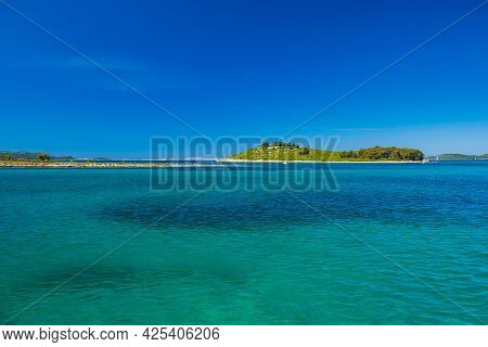 Amazing Islands On Adriatic Sea In Croatia, Near Town Of Pakostane