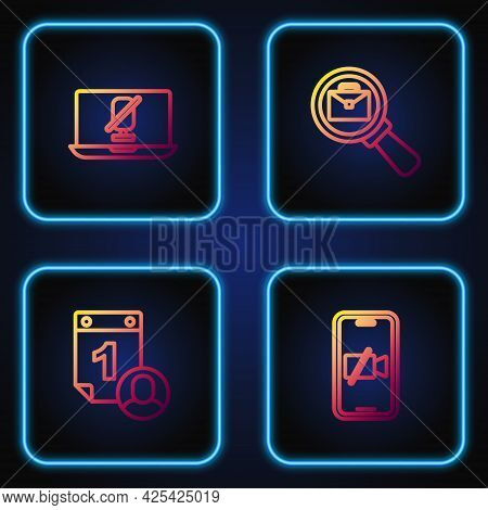 Set Line Video Camera Off On Mobile, Time Management, Mute Microphone Laptop And Magnifying Glass Wi