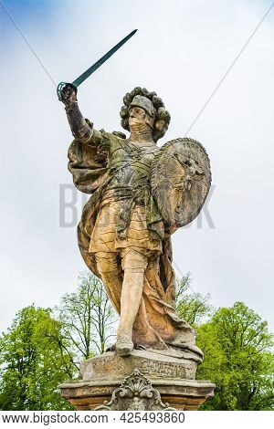 Kuks, Czech Republic - May 15, 2021. Miles Christianus - Great Christian Warrior