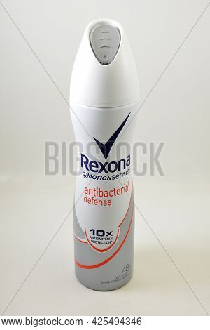 Manila, Ph - July 1 - Rexona Motion Sense Anti Bacterial Defense Body Spray On July 1, 2021 In Manil