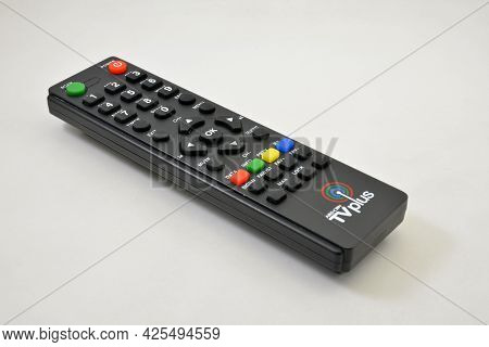 Manila, Ph - July 1 - Abs Cbn Tv Plus Remote Control On July 1, 2021 In Manila, Philippines.