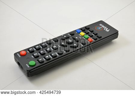 Manila, Ph - July 1 - Abs Cbn Tv Plus Remote Control On July 1, 2021 In Manila, Philippines.