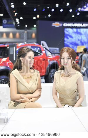Bangkok-apil  2 Pretty At The37 Th Bangkok International Motor Show 2017 On Apil 2 2017 In Bangkok, 