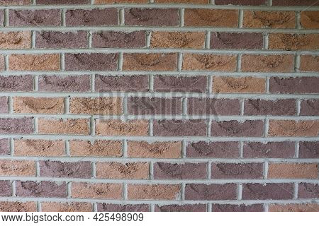 Brick Wall Abstract Photo Background In Cozy Warm Earthy Brown Colors