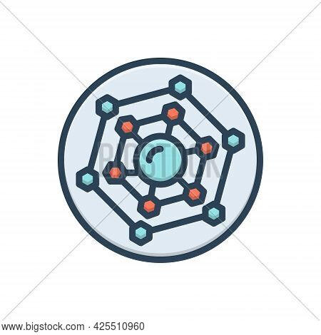 Color Illustration Icon For Diagram Delineation Sketch Graph Record Strategy