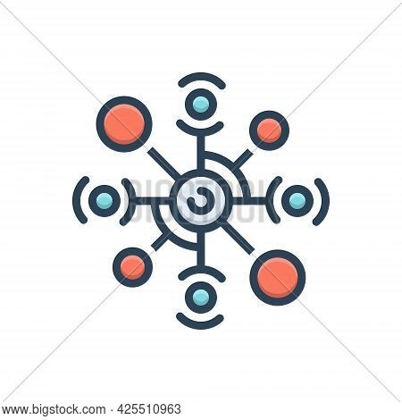 Color Illustration Icon For Diagram Delineation Sketch Graph Record Strategy