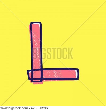 Kid Style Letter L Vector & Photo (Free Trial) | Bigstock