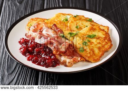Raggmunk Or Rarakor Is One Of The Most Swedish Dishes It Pancakes Mixed With Shredded Potatoes Serve